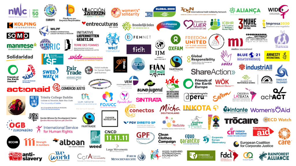 Image with the logo of the 146 NGOs who signed the open letter